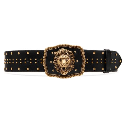 lion gucci belt